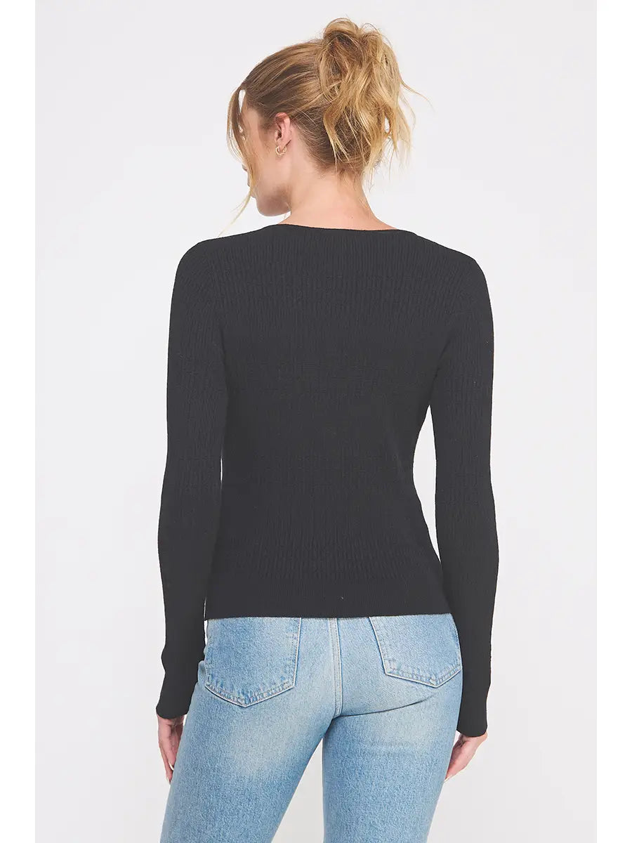 Into The Night Ribbed Cardigan