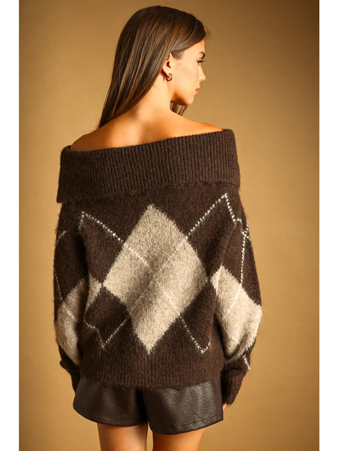 Cool Winter Off The Shoulder Sweater