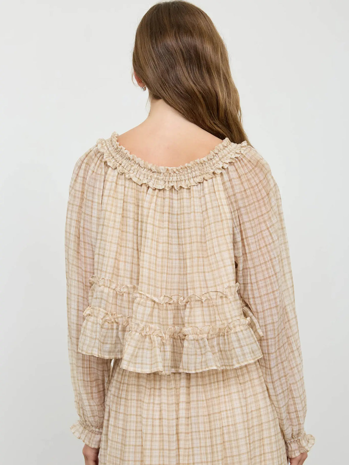 Café Exotique Puff Sleeve Top