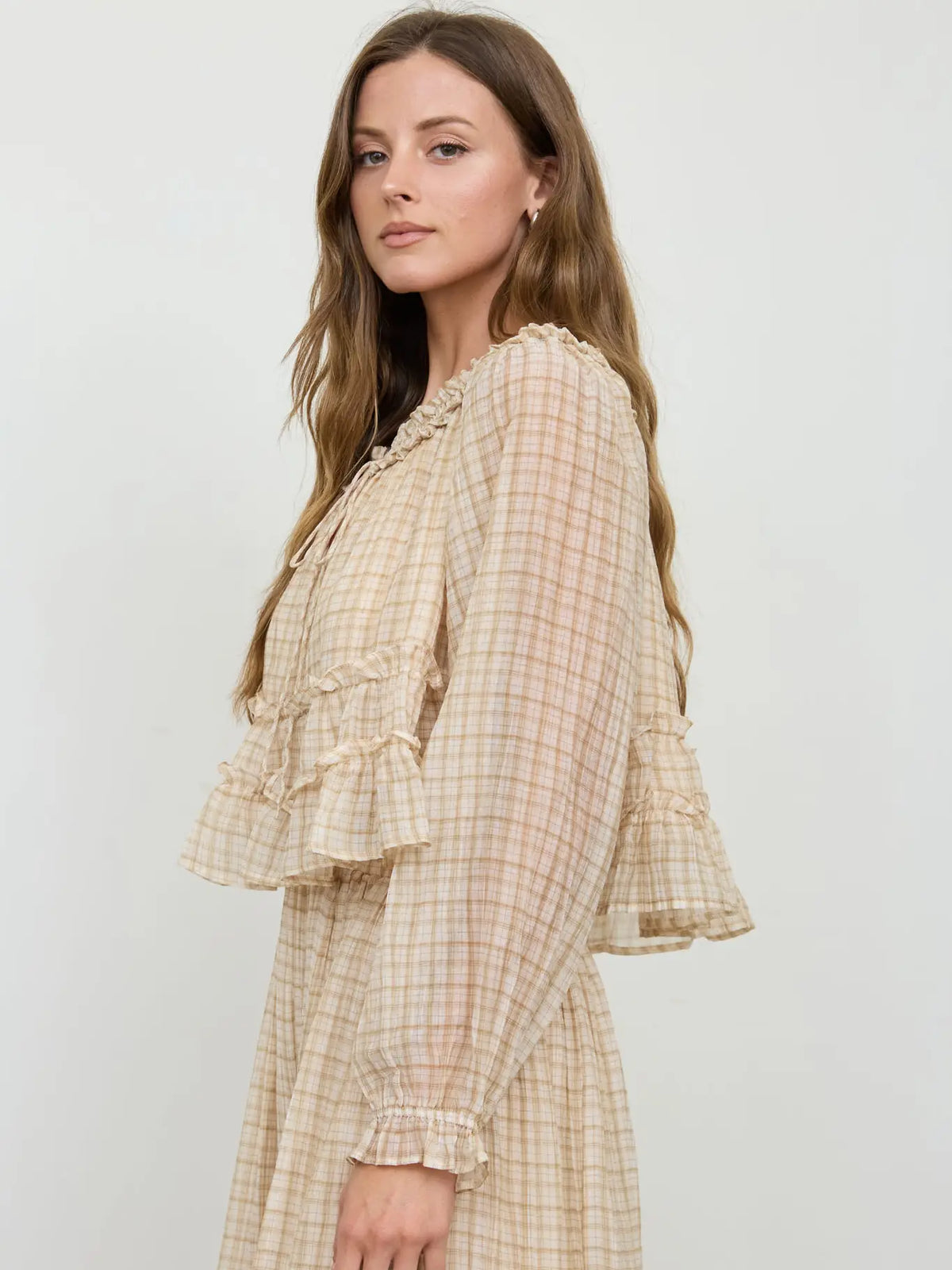 Café Exotique Puff Sleeve Top