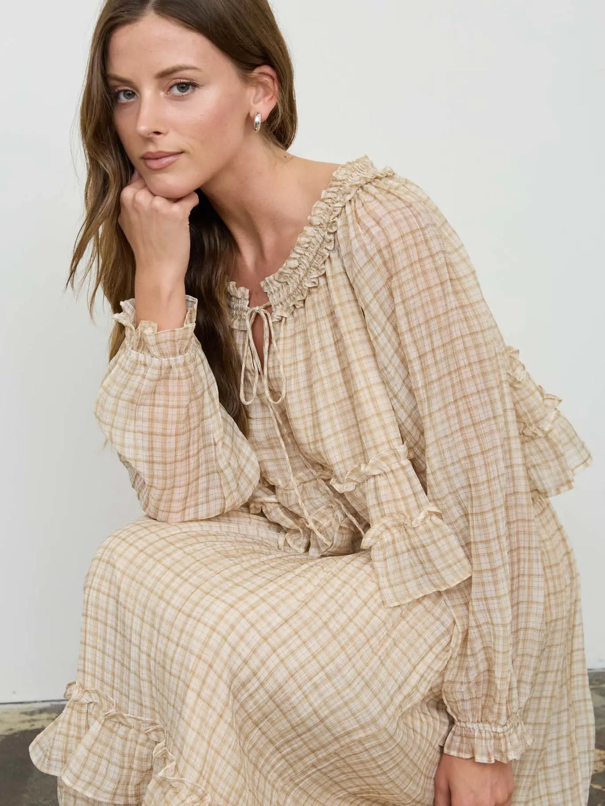 Café Exotique Puff Sleeve Top