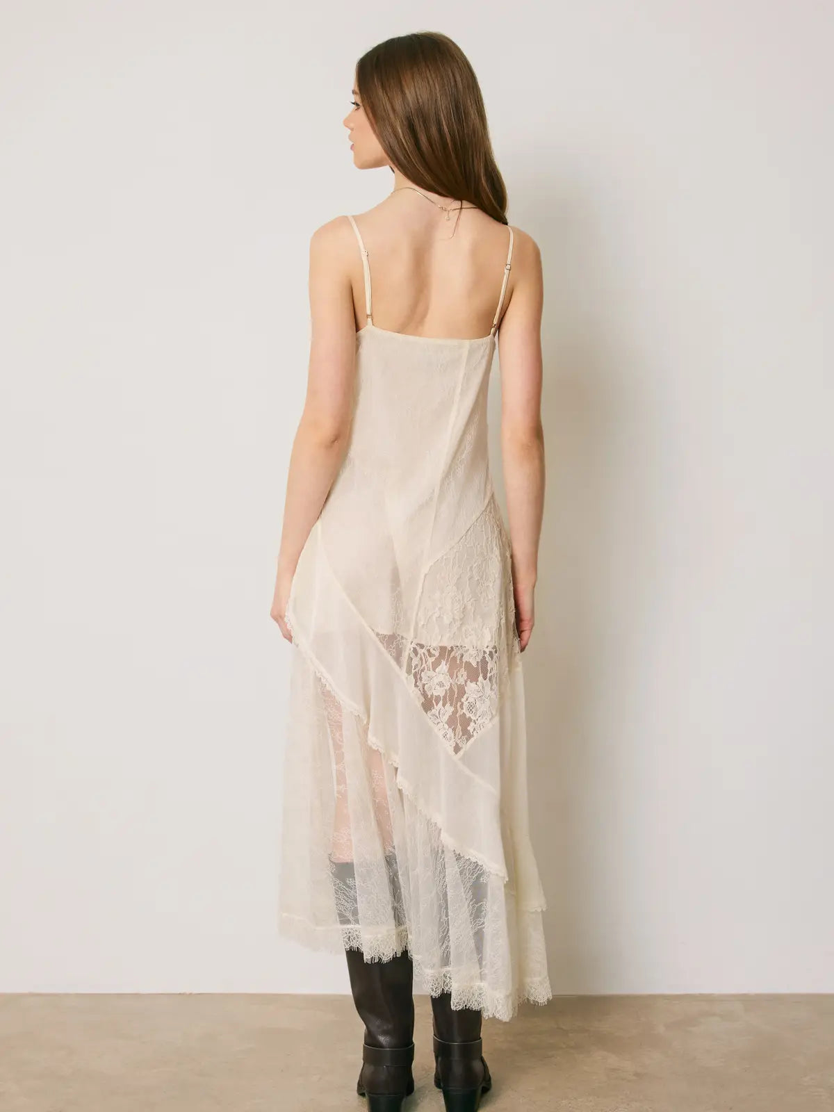 Romantic Floral Lace Midi Dress