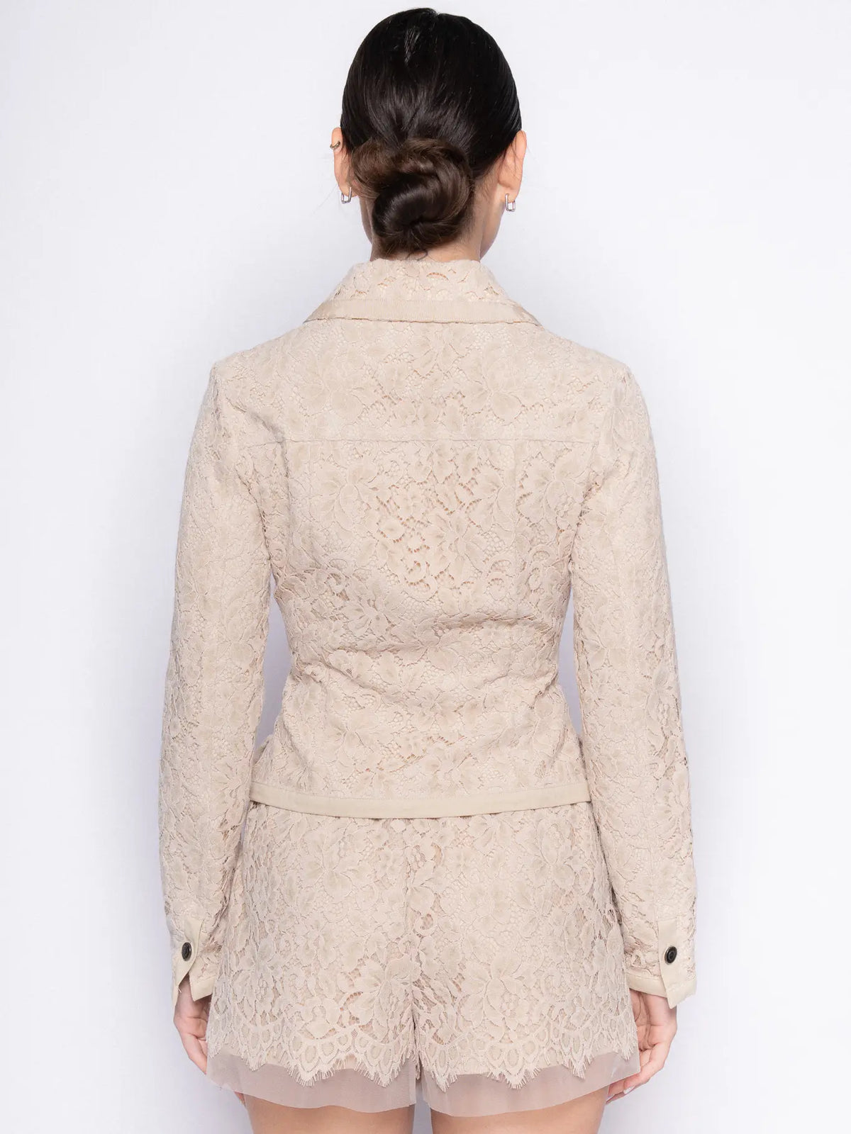 Lace All Around Button Up Jacket