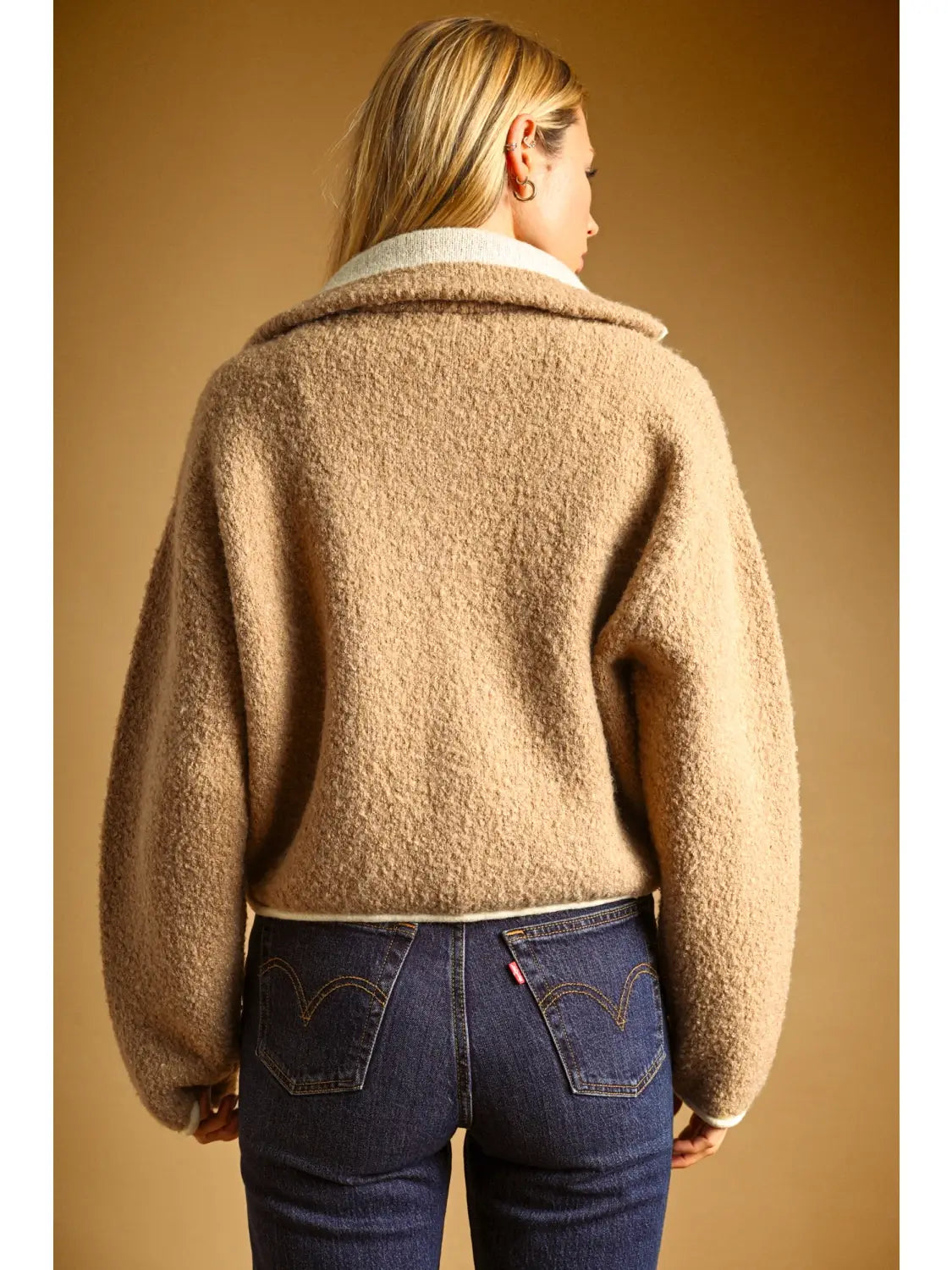 High Neck Zipper Closure Jacket