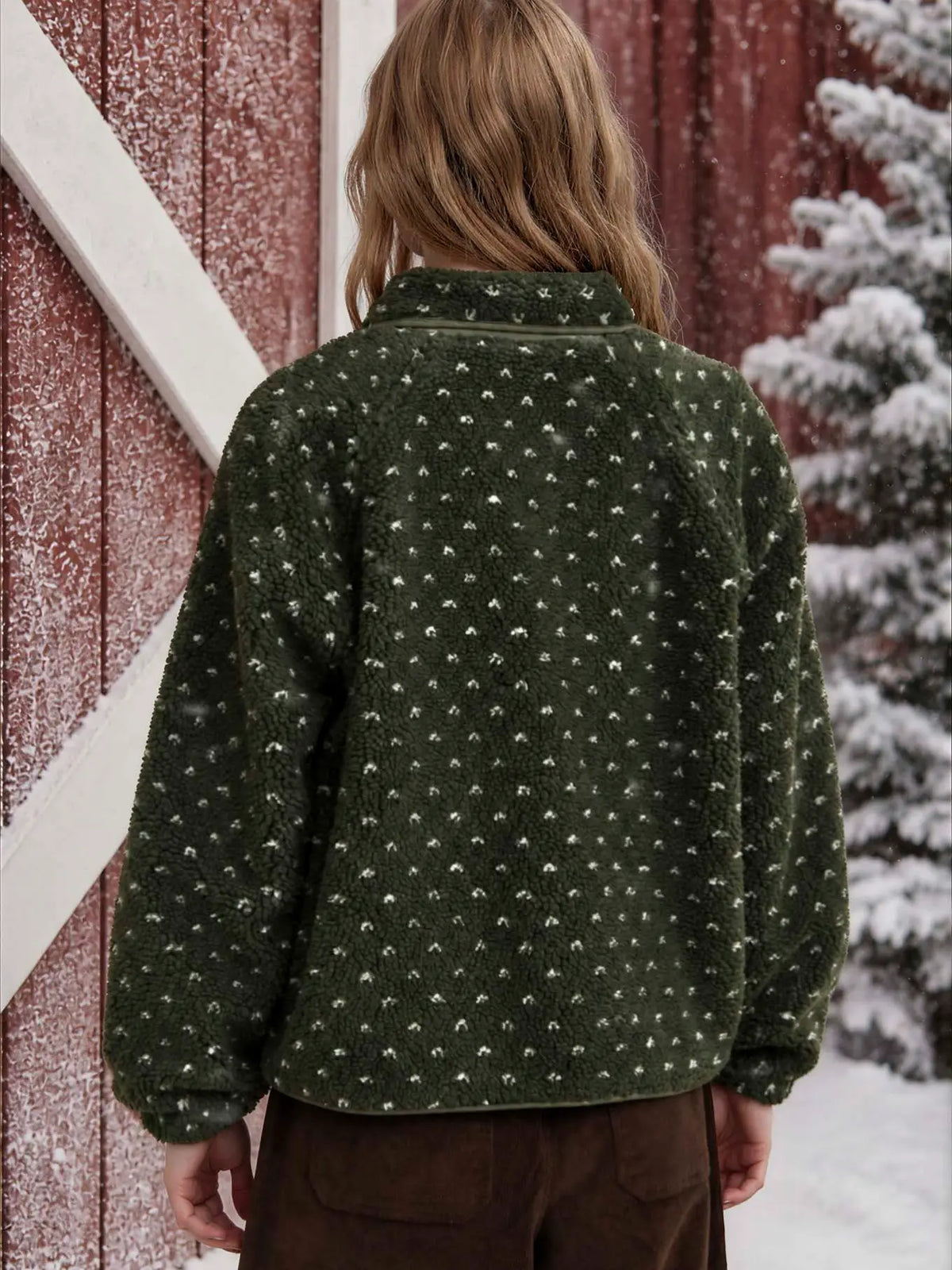 Sherpa Dot Snap Jacket