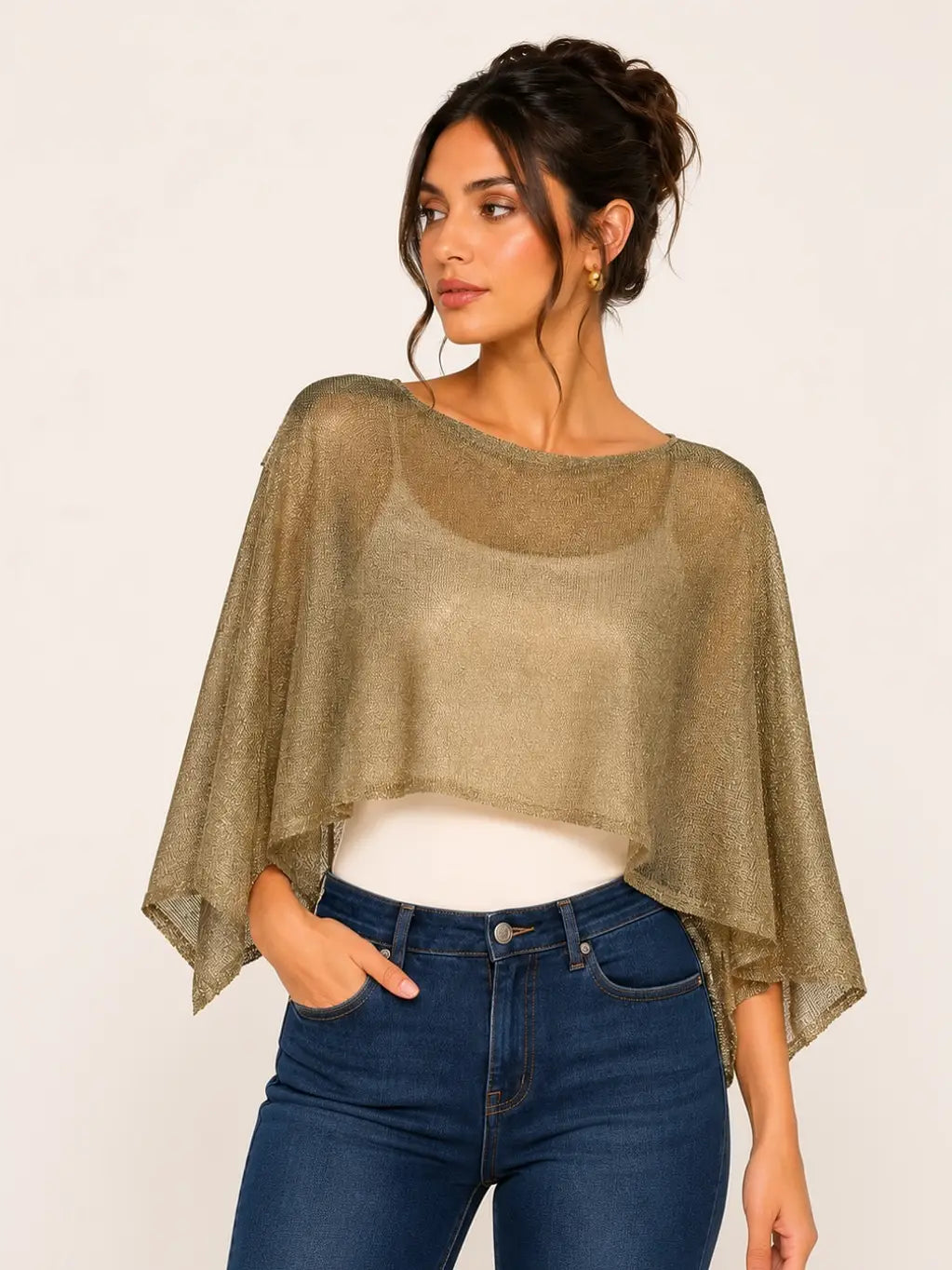 Boatneck Drapey Cape