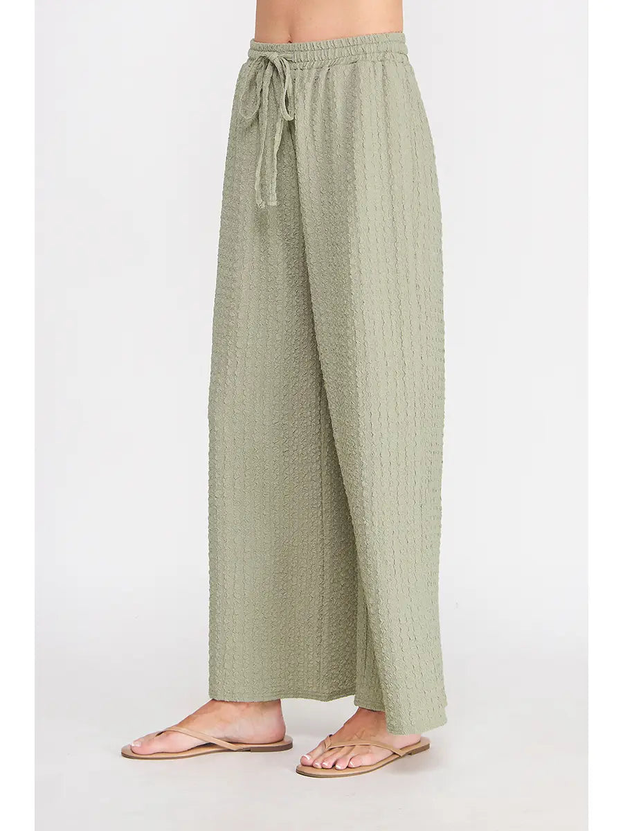Tie-Waist Wide Leg Pants