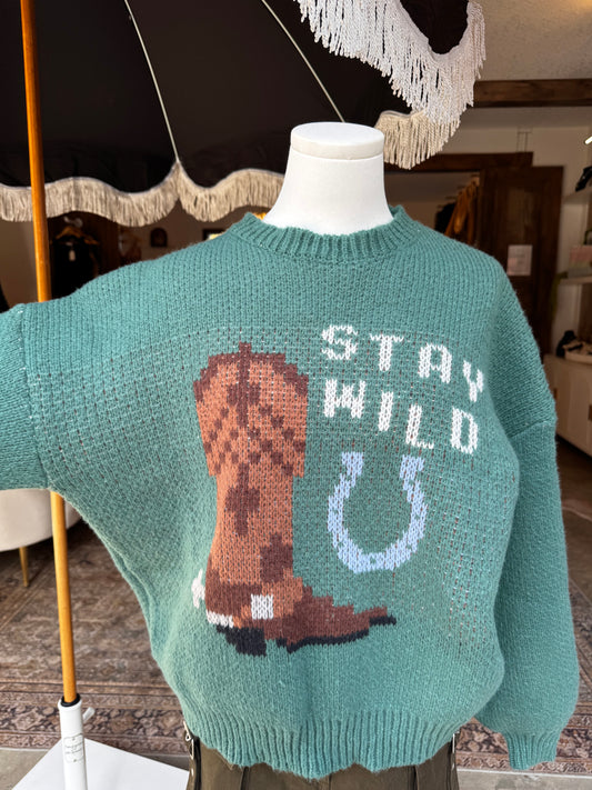 Stay Wild Graphic Crewneck
