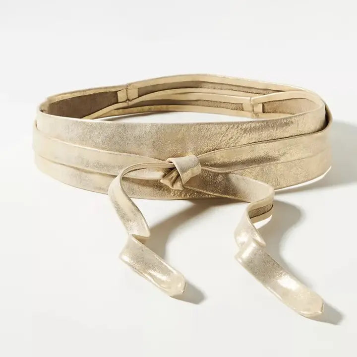 Gold Macchiato Wrap Belt