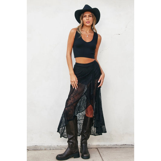 Swooning Lace Maxi Skirt