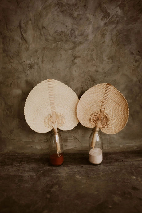 Woven Paradisio Fan in Blonde