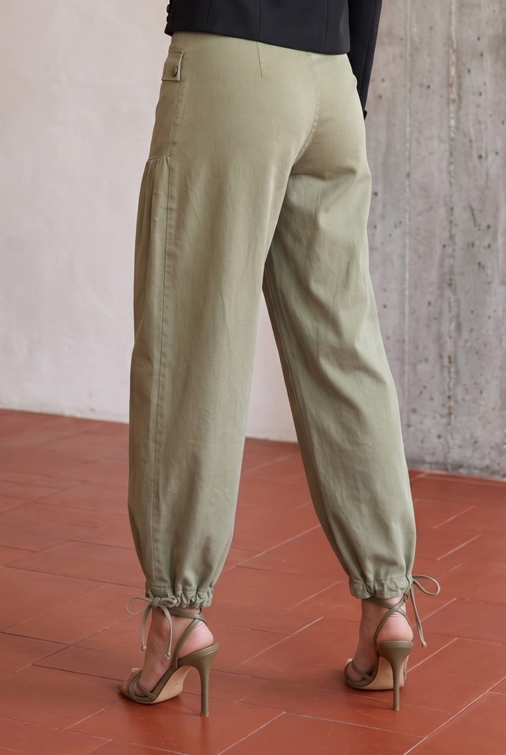 Tied Up Twill Pants