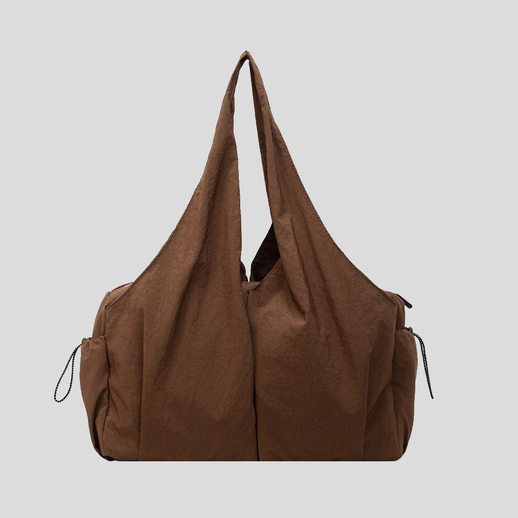 Nylon Slouchy Tote Bag