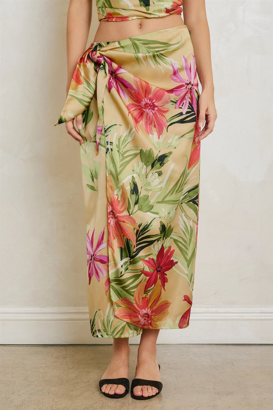 Rainforest Leaf Sarong Wrap Skirt