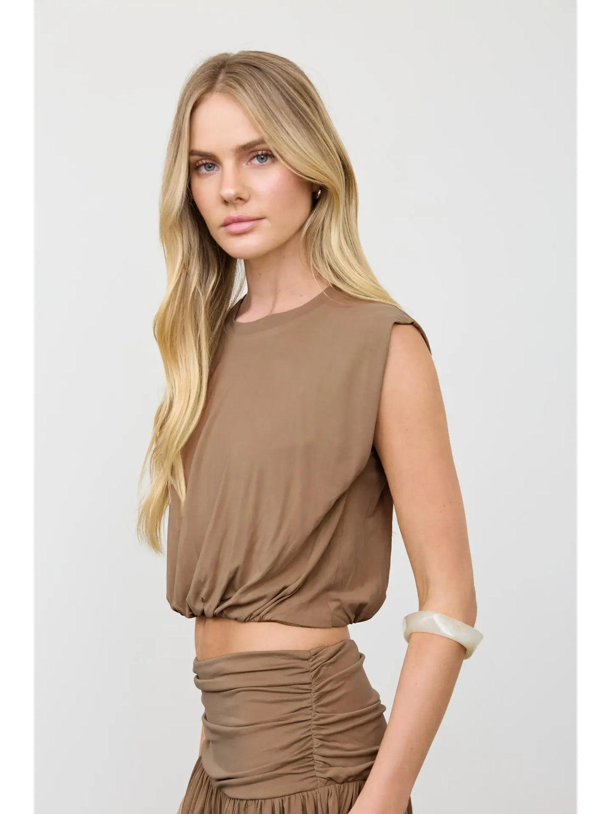 Cocoa Club Balloon Crop Top