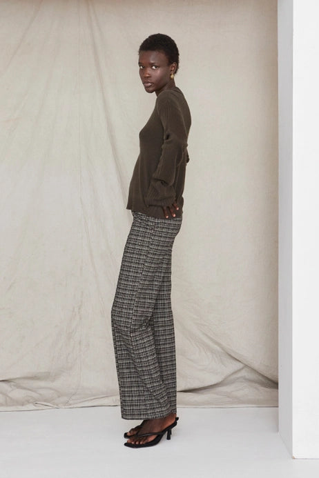 Gianna Jacquard Check Pants