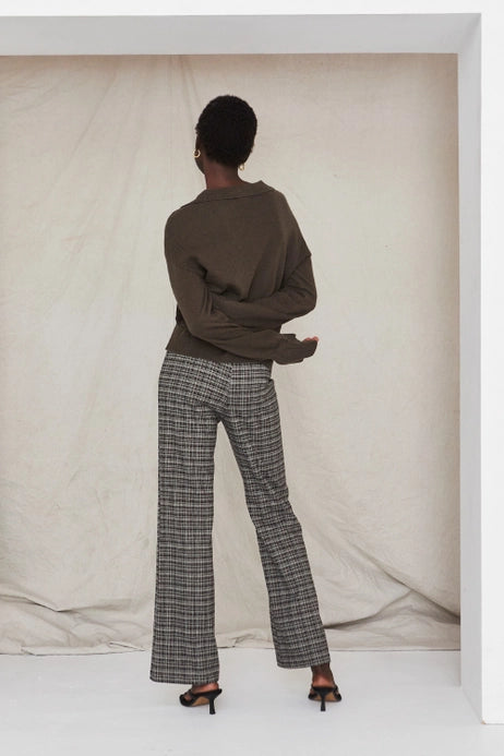 Gianna Jacquard Check Pants