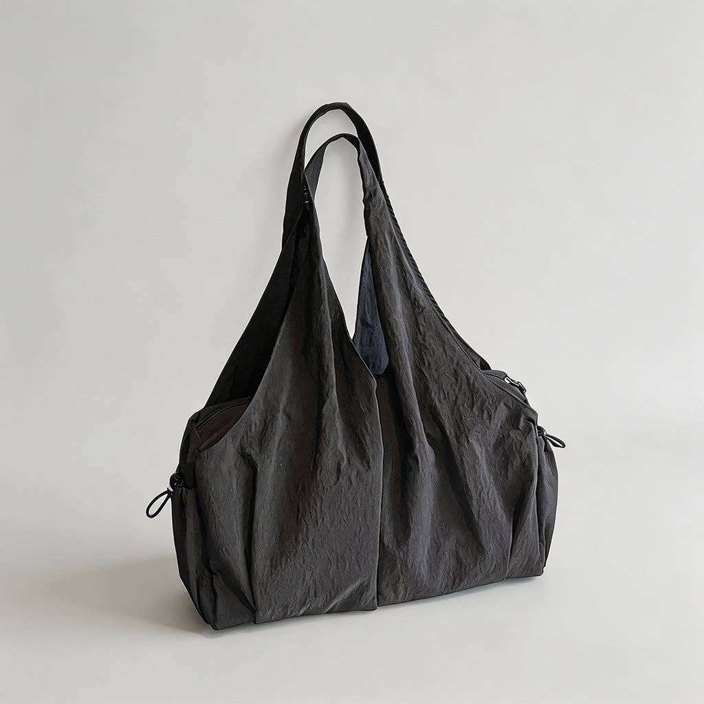 Nylon Slouchy Tote Bag