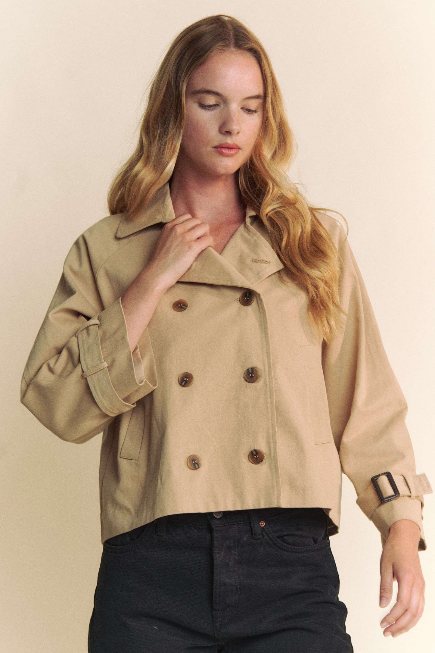 Savannah Cropped Trench Coat