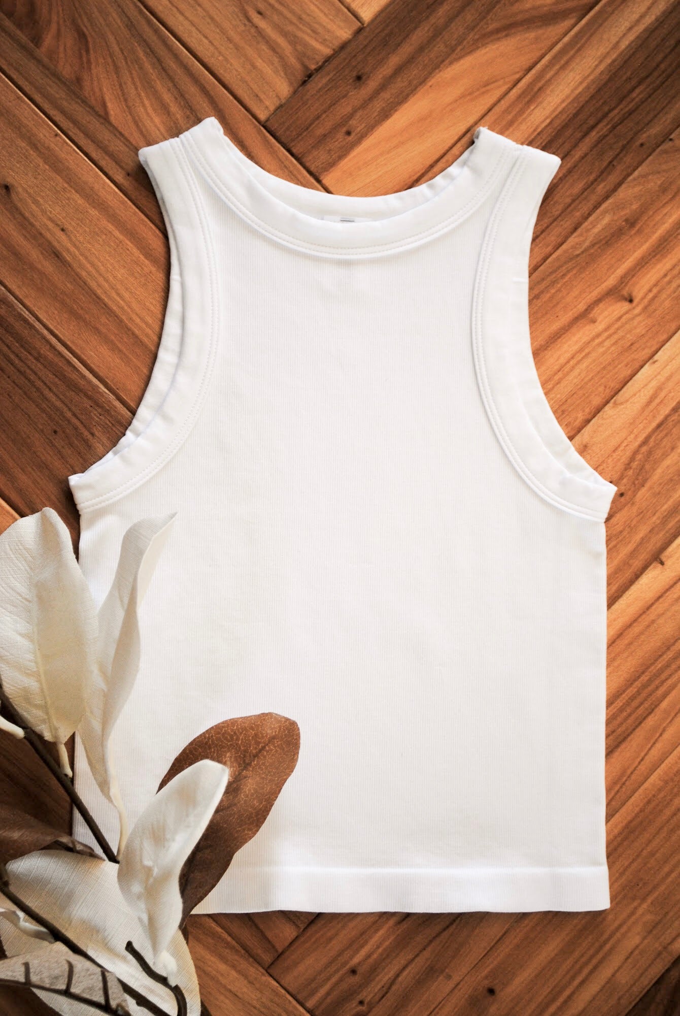 Serious Bliss High-Neck Ribbed Tank