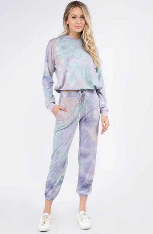 SHERBET TIE DYE LOUNGE SET