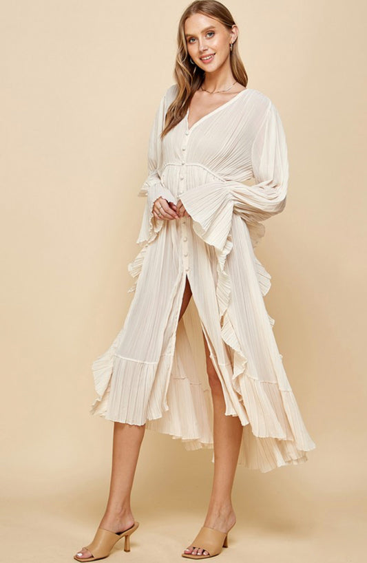 Estefania Ruffled Chiffon Dress