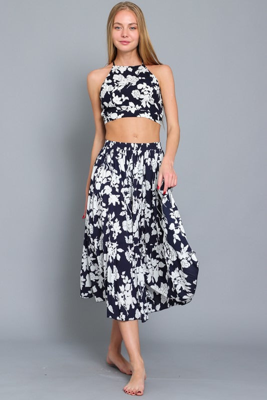Together in Bali 2-Piece Skirt Set