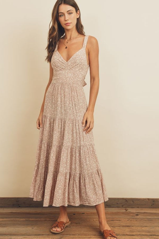 Jolene Floral Tie-Back Dress