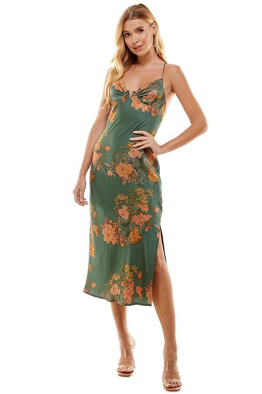 Green Ivy Midi Dress