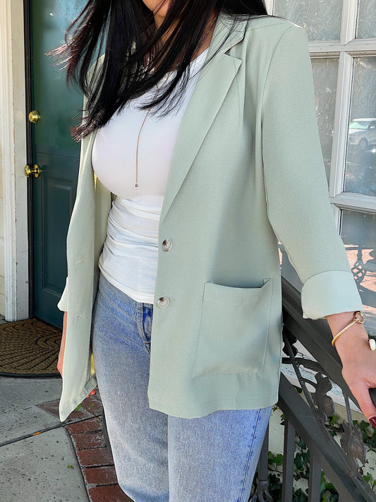 SUNDAY BEST POCKETED BLAZER
