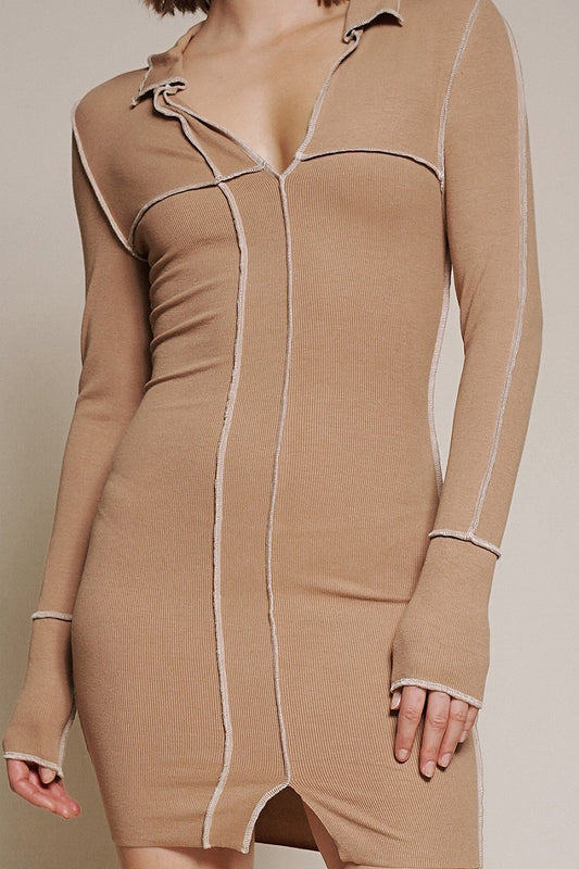 COFFEE HOUR KNIT DRESS