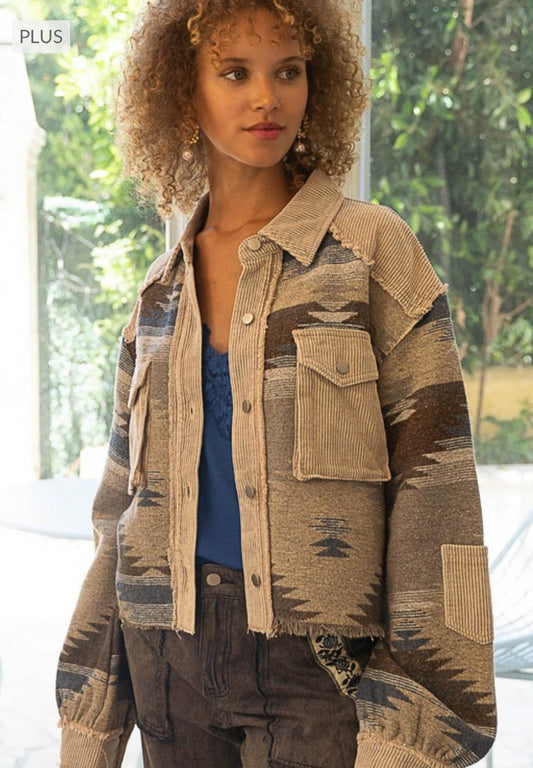 Azteca Shacket Plus Size