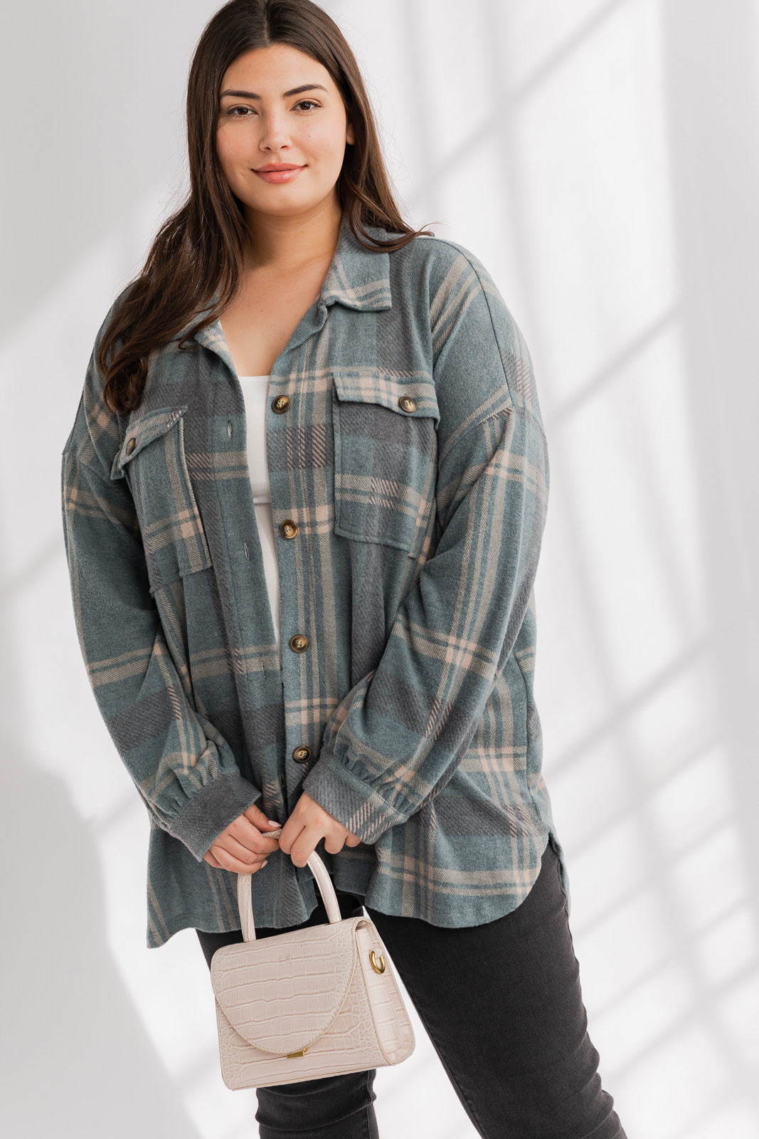 PLUS SIZE CHILLING OUT FLANNEL