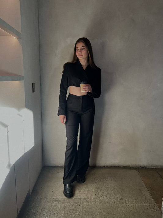 The HB Cropped Blazer and Trouser Set