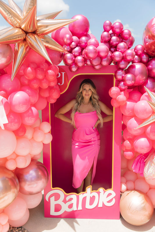 Borrowed from Barbie Satin Midi Dress