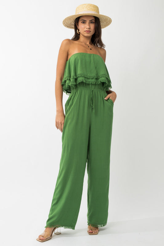 Punta Mita Frayed Jumpsuit