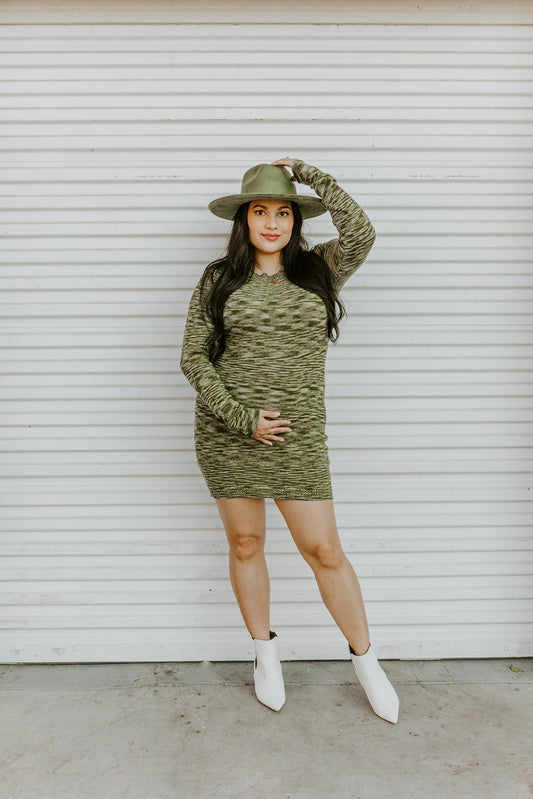 EMILY KNIT LONG SLEEVE DRESS
