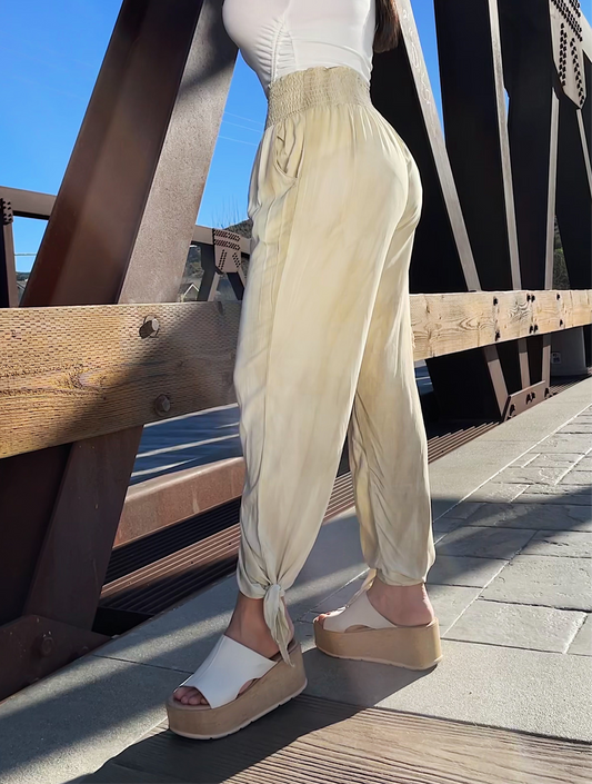 LOVE ON TAUPE PANTS