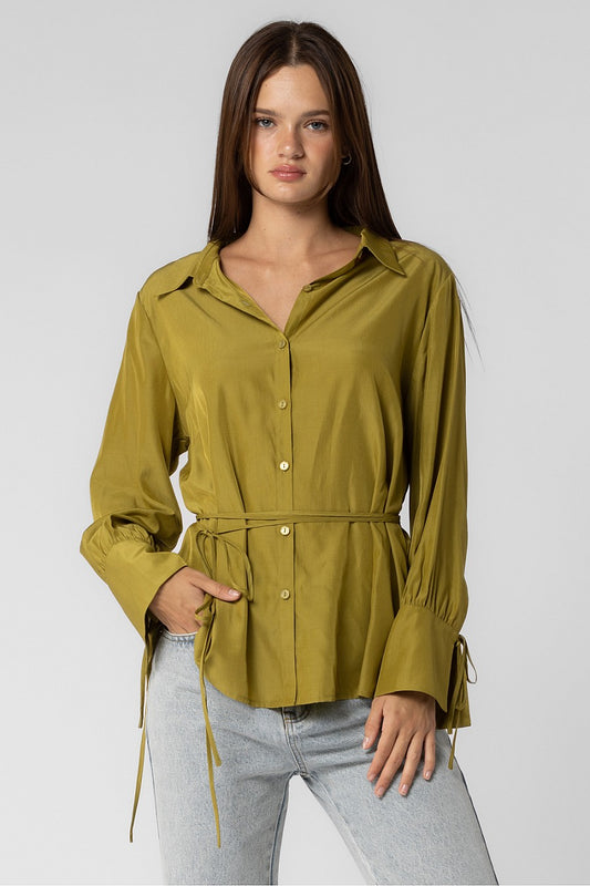 Spill The Tea Button Up Blouse