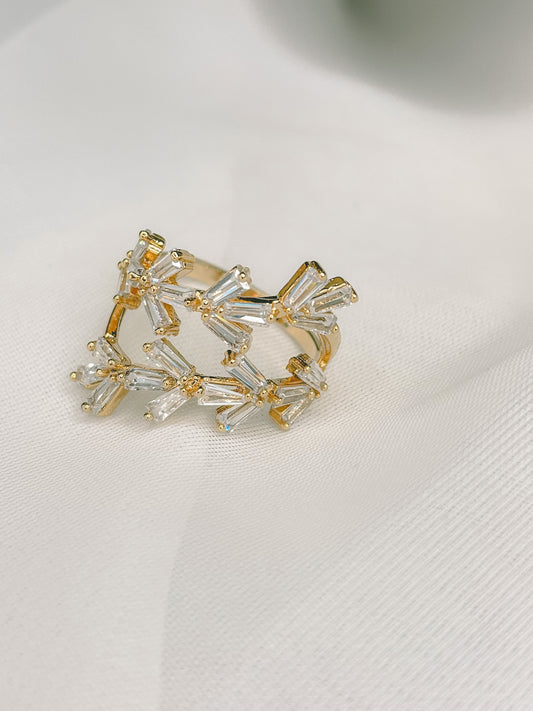 Starry Night Gold-Plated Ring