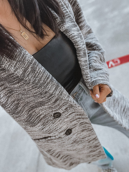 B&W Oversized Blazer Coat