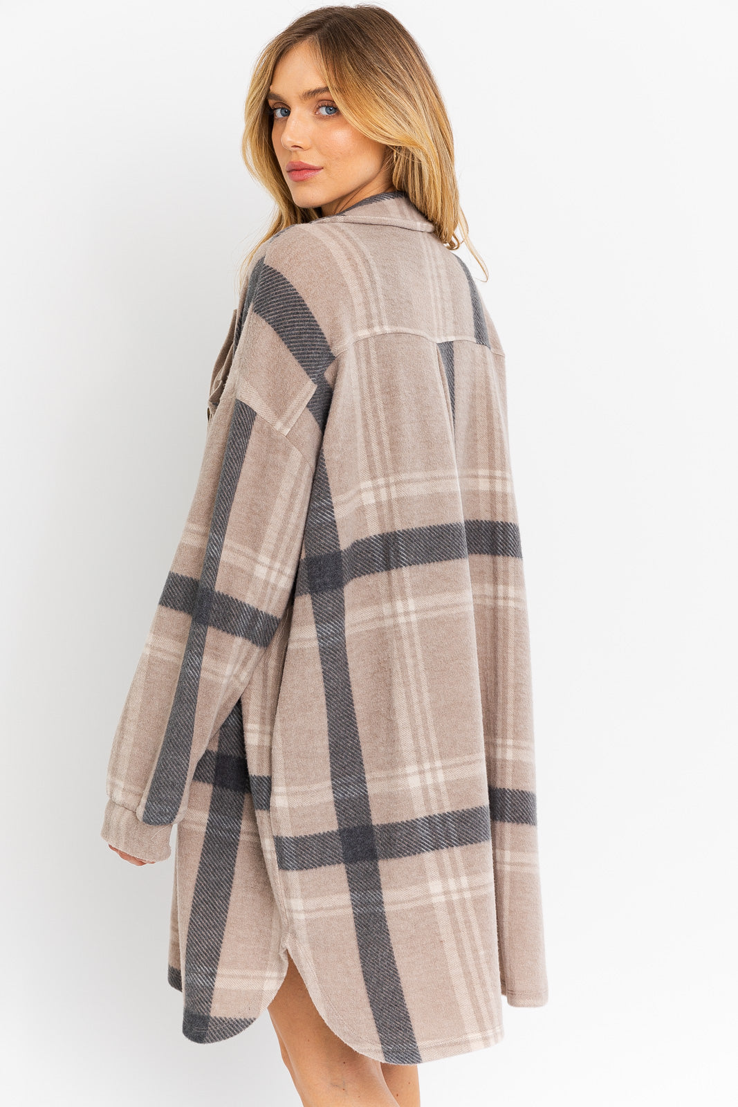 CHILLY & COOL LONG PLAID FLANNEL
